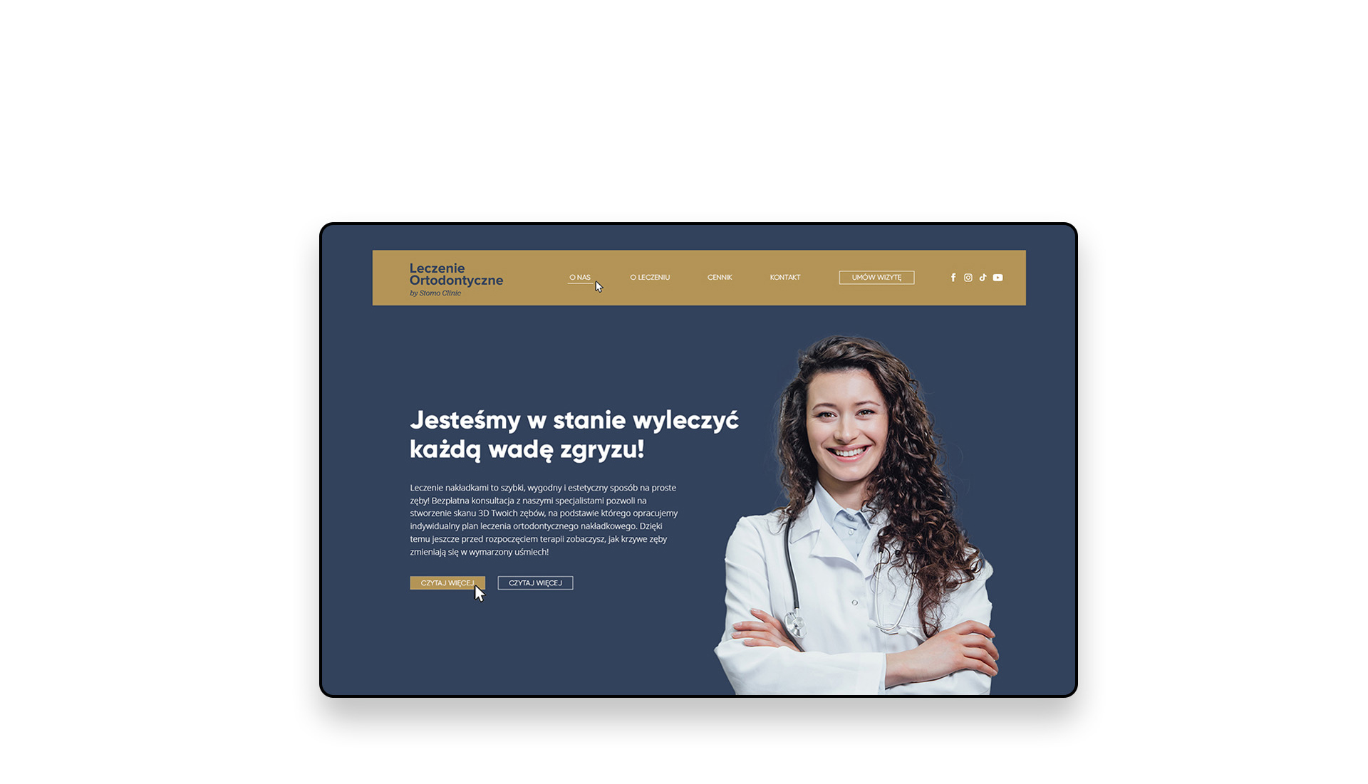 strona internetowa gabinet stomatologiczny