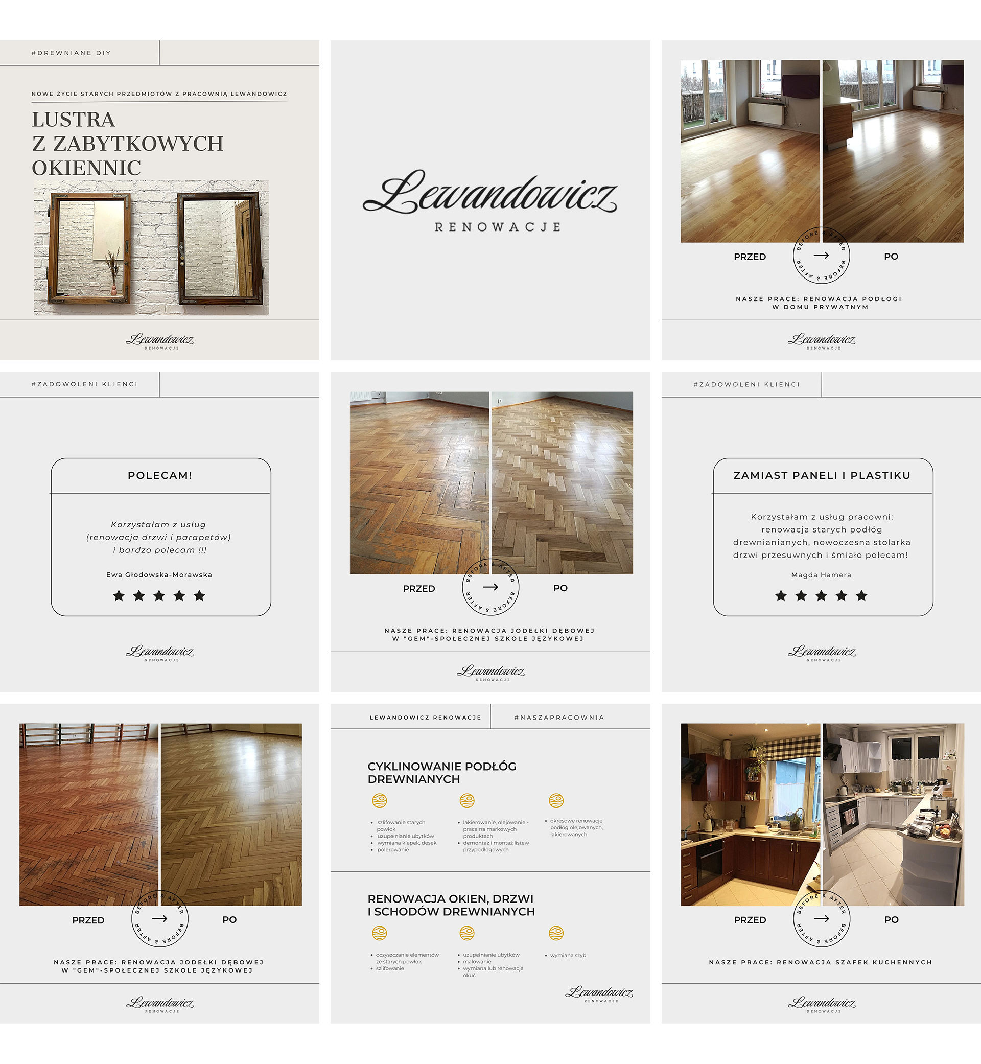 posty social media marki meblowej